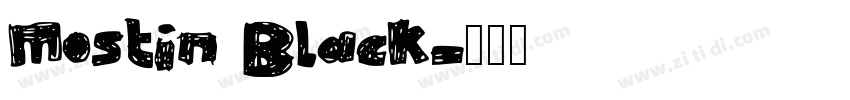 Mostin Black字体转换